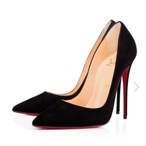 Christian Louboutin Decolette 100mm patent black. Size 5.5 ( so 7)